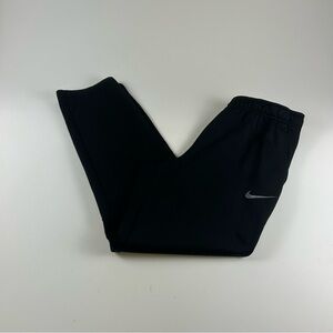 Nike Mens SZ L Black Drifit Therma Fit Tapered Leg Sweatpants Athletic Pants